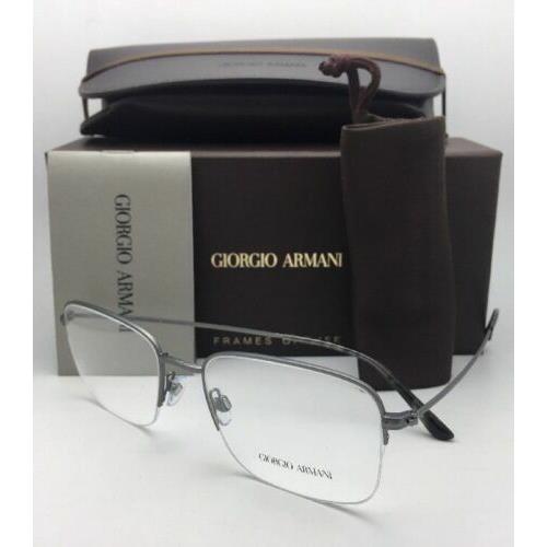 Giorgio Armani Eyeglasses AR 5043 3003 56-19 Semi Rimless Matte Gunmetal Frames