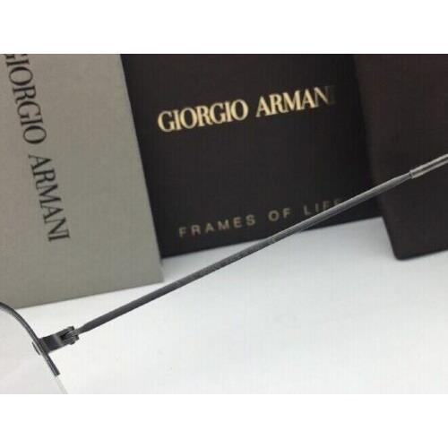 Giorgio Armani eyeglasses  - Matte Gunmetal Frame, Clear with Demo Print Lens 6