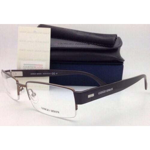Giorgio Armani eyeglasses  - Brown Frame, Clear Lens 4