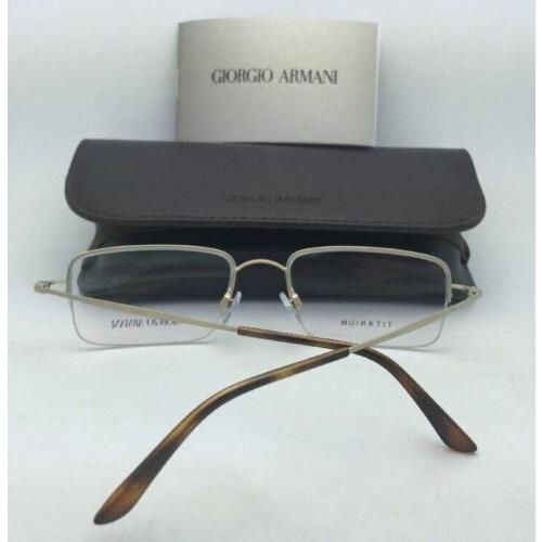 Giorgio Armani eyeglasses  - Matte Gold / Tortoise Frame, demo lenses Lens 2