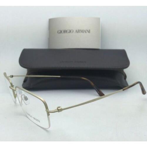 Giorgio Armani eyeglasses  - Matte Gold / Tortoise Frame, demo lenses Lens 4