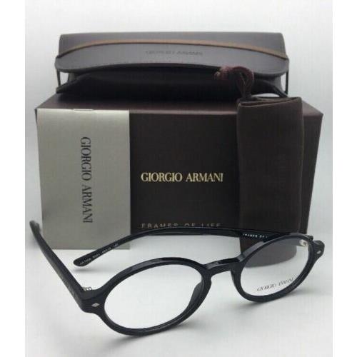 Giorgio Armani eyeglasses  - Matte Black / Black Frame, Clear with Demo Print Lens 8