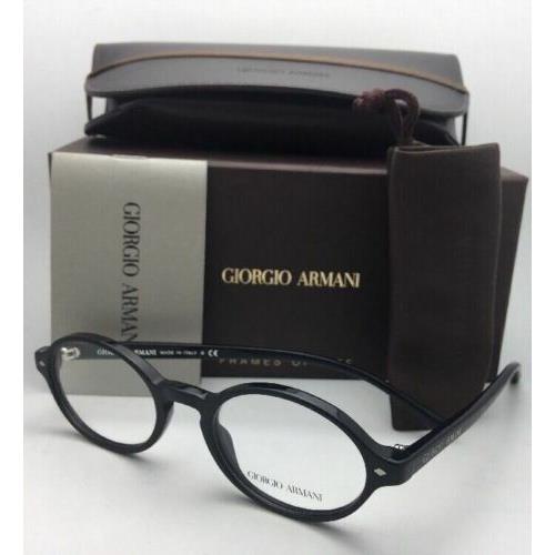 Giorgio Armani eyeglasses  - Matte Black / Black Frame, Clear with Demo Print Lens 10
