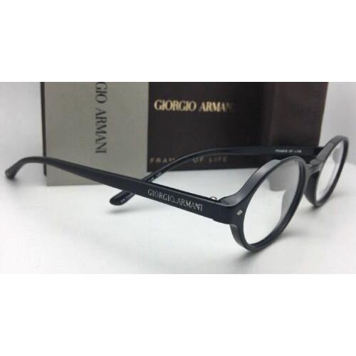 Giorgio Armani eyeglasses  - Matte Black / Black Frame, Clear with Demo Print Lens 3