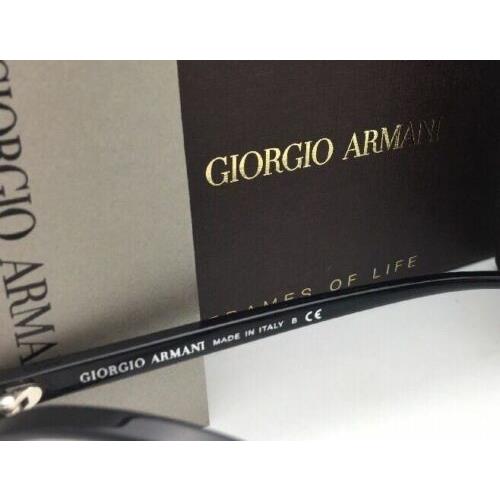 Giorgio Armani eyeglasses  - Matte Black / Black Frame, Clear with Demo Print Lens 6