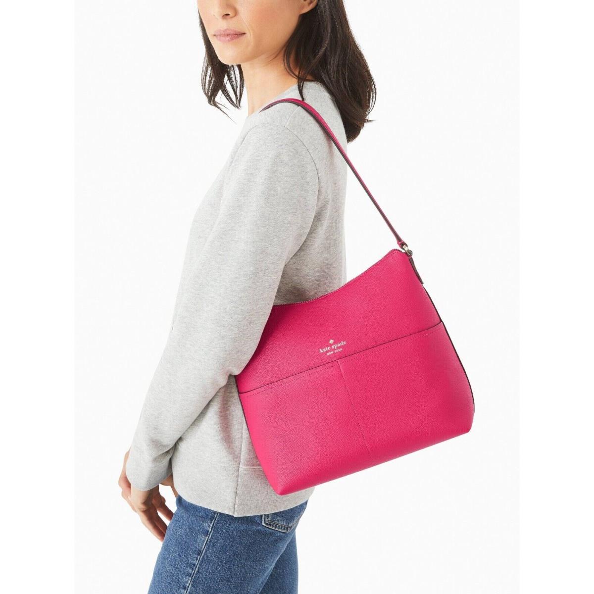 New Kate Spade Bailey Shoulder Bag Leather Festive Pink - Kate Spade bag -  196021190544 | Fash Brands