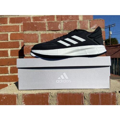 Adidas Duramo 10 Running Shoe Black w/ White Stripe Men Size 12 Style GX8336