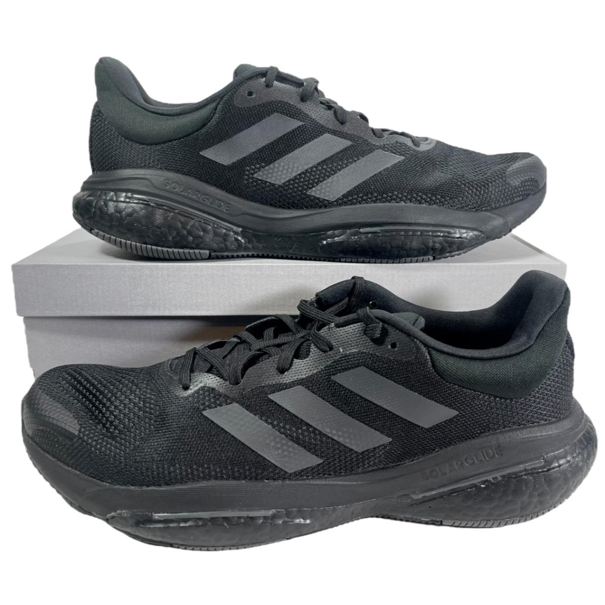 Adidas Solar Glide 5 Running Shoes Boost Sneakers Black/grey GX5468 Men`s 13
