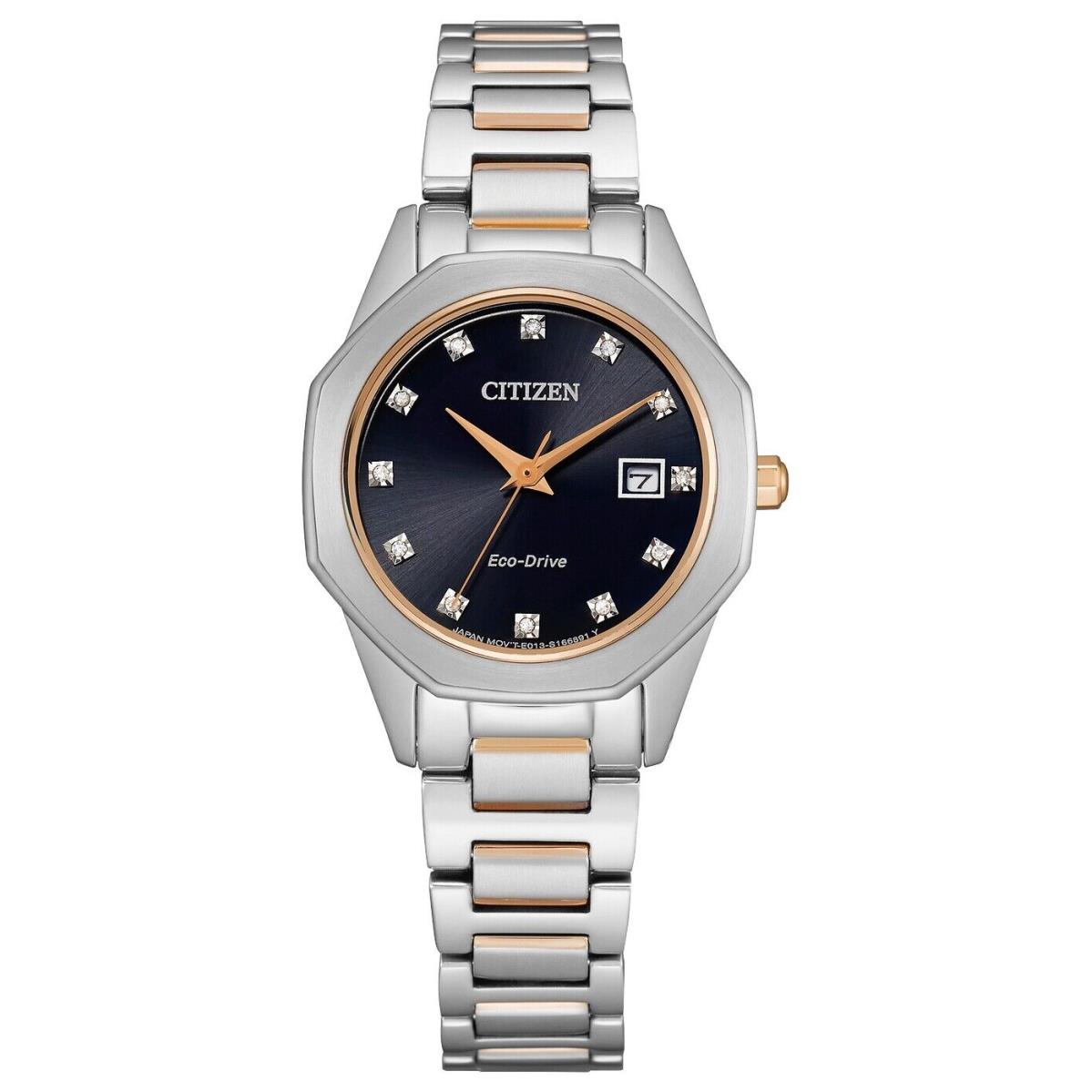 Citizen Eco-drive EW2586-58E Corso Diamond Accent Two Tone Women`s Watch