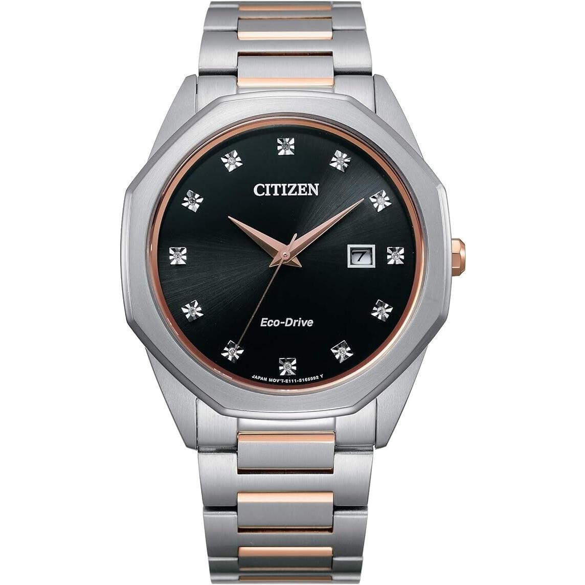 Citizen BM7496-56G Corso Diamond 41mm Rose Gold Stainless Steel Case