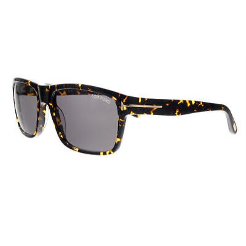 Tom Ford FT0678 52A Brown Tortoise Rectangle August Sunglasses - Tom Ford  sunglasses - 004623405136 | Fash Brands