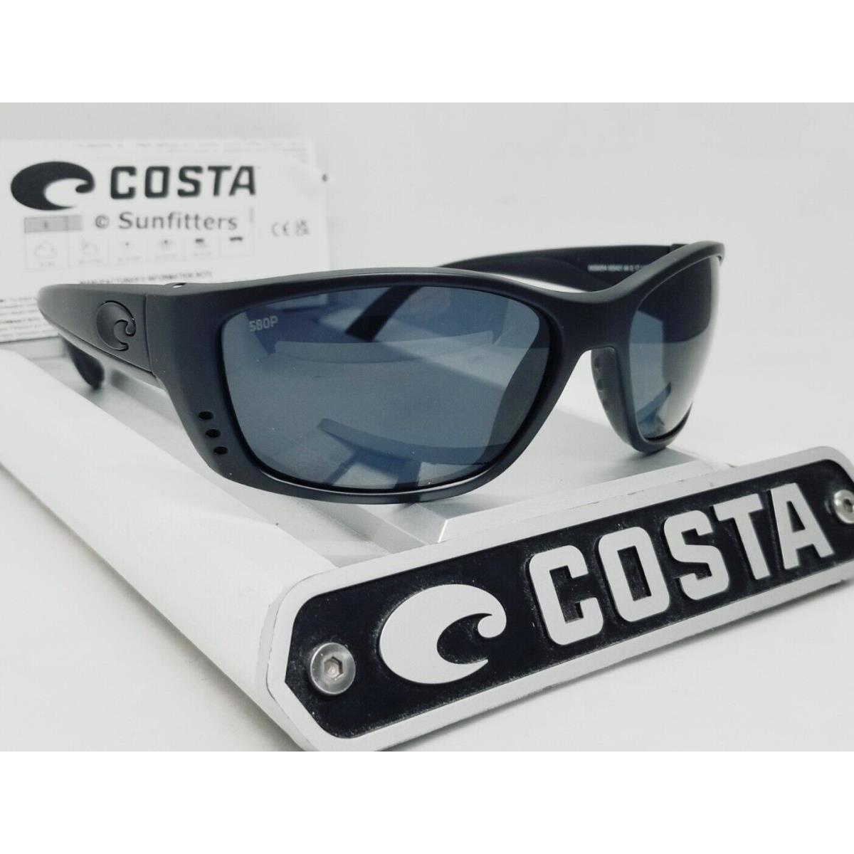 Costa Del Mar Blackout/gray Fisch Polarized 580P Sunglasses