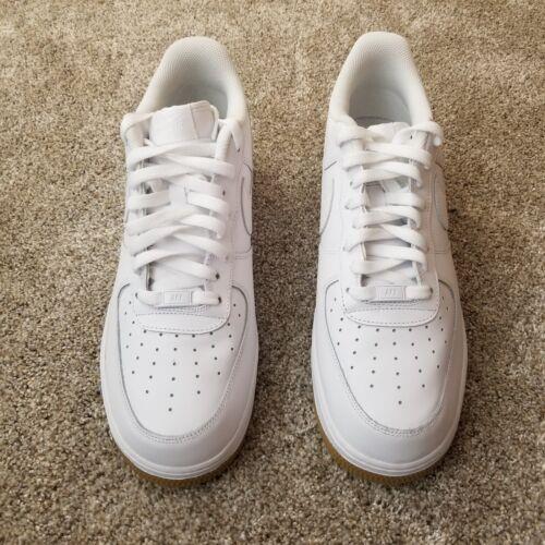 Nike Air Force 1 `07 Shoes White Gum Brown DJ2739-100 Men`s Size 12.5