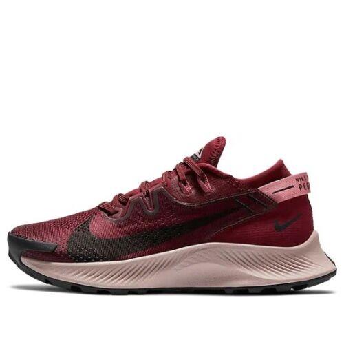 Nike Pegasus Trail 2 Dark Beetroot Pink Women`s Size 11 Running Shoe CK4309-600 - Red