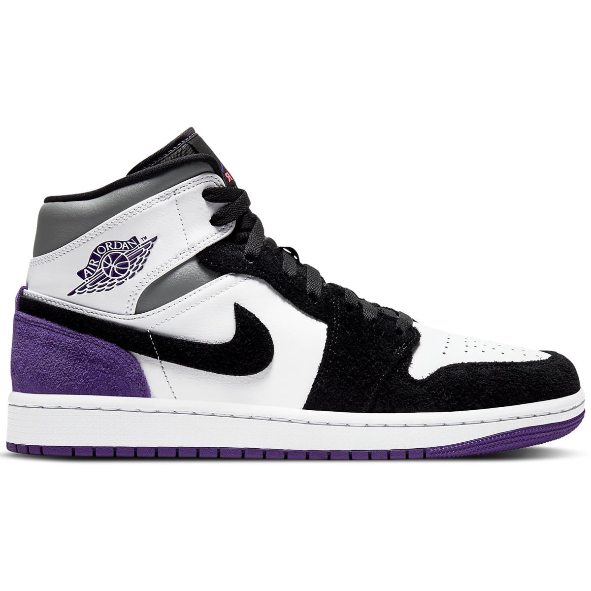 Nike Air Jordan 1 Mid SE Men s 8 Varsity Court Purple Shoes 852542-105