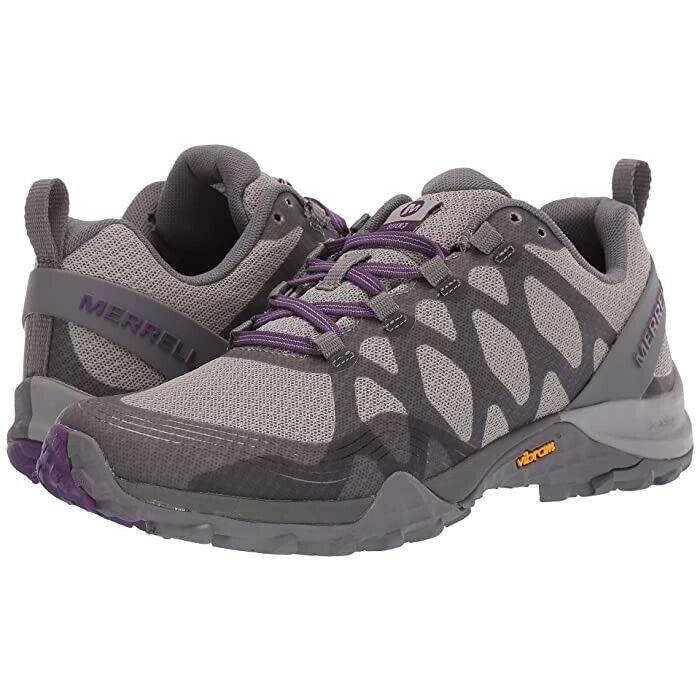 Merrell Women 8 M Siren 3 Charcoal Gray Hiking Shoes Sneaker Waterproof