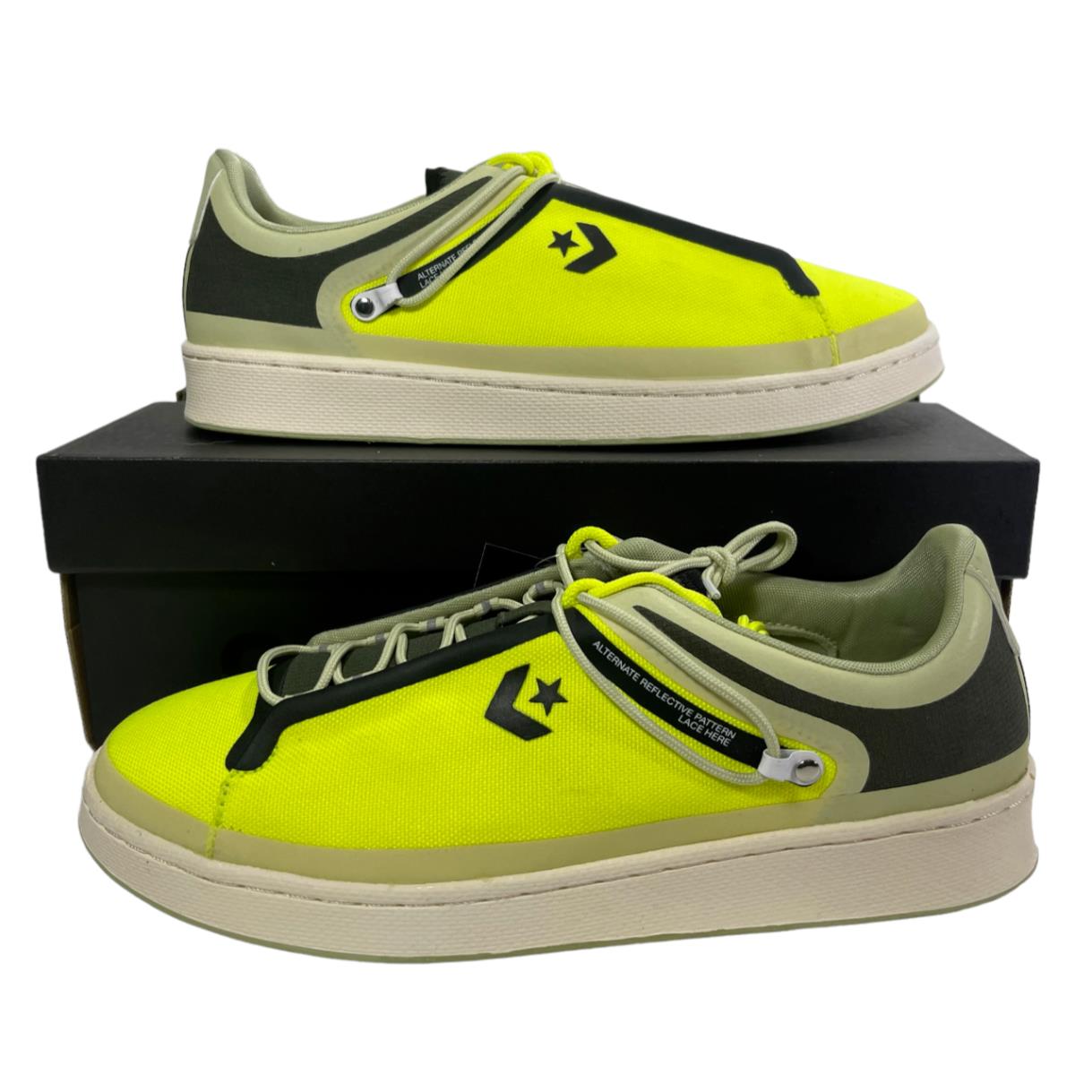 Converse Pro Leather Ox Sneaker Seam Tape Lemon Venom 169523C Men`s Shoe Size 13