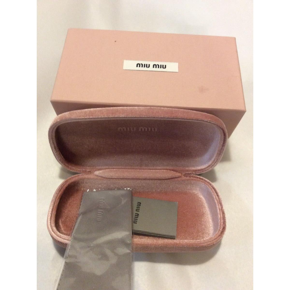 Miu Miu Hard Sunglass Case with Cleaning Cloth Blush Pink