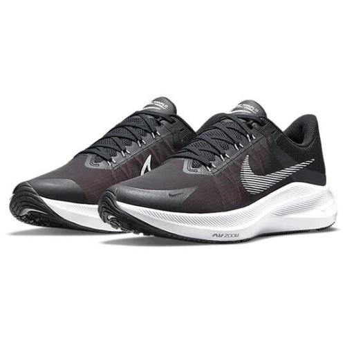 Nike Mens Zoom Winflo 8 Running Shoes Black White CW3419-006