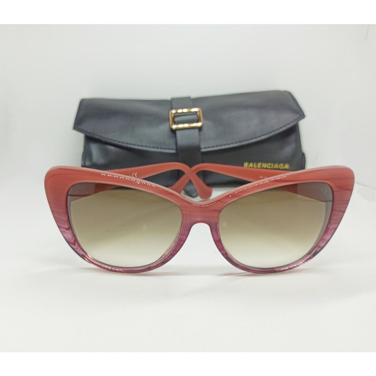 Balenciaga Sunglasses BA 16 44F Pink Fade / Brown Gradient