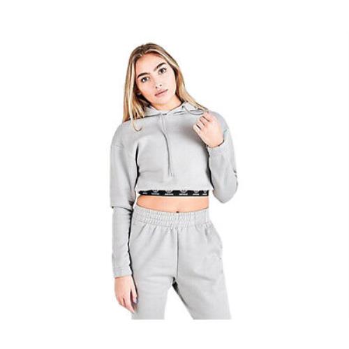 Adidas Tape Cropped Womens Active Hoodies