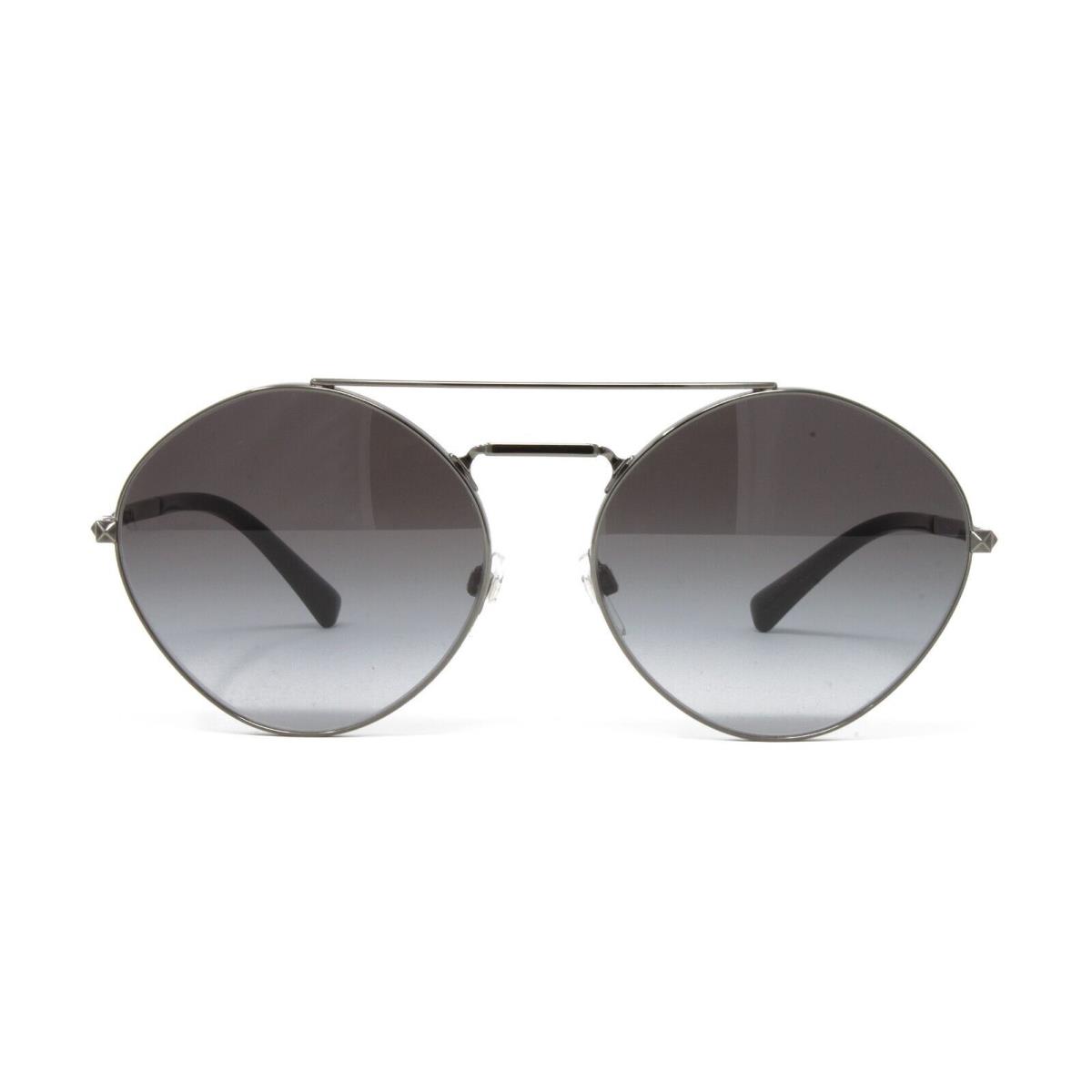 Valentino Women`s Aviator Sunglasses VA2036 30398G Ruthenium 61mm