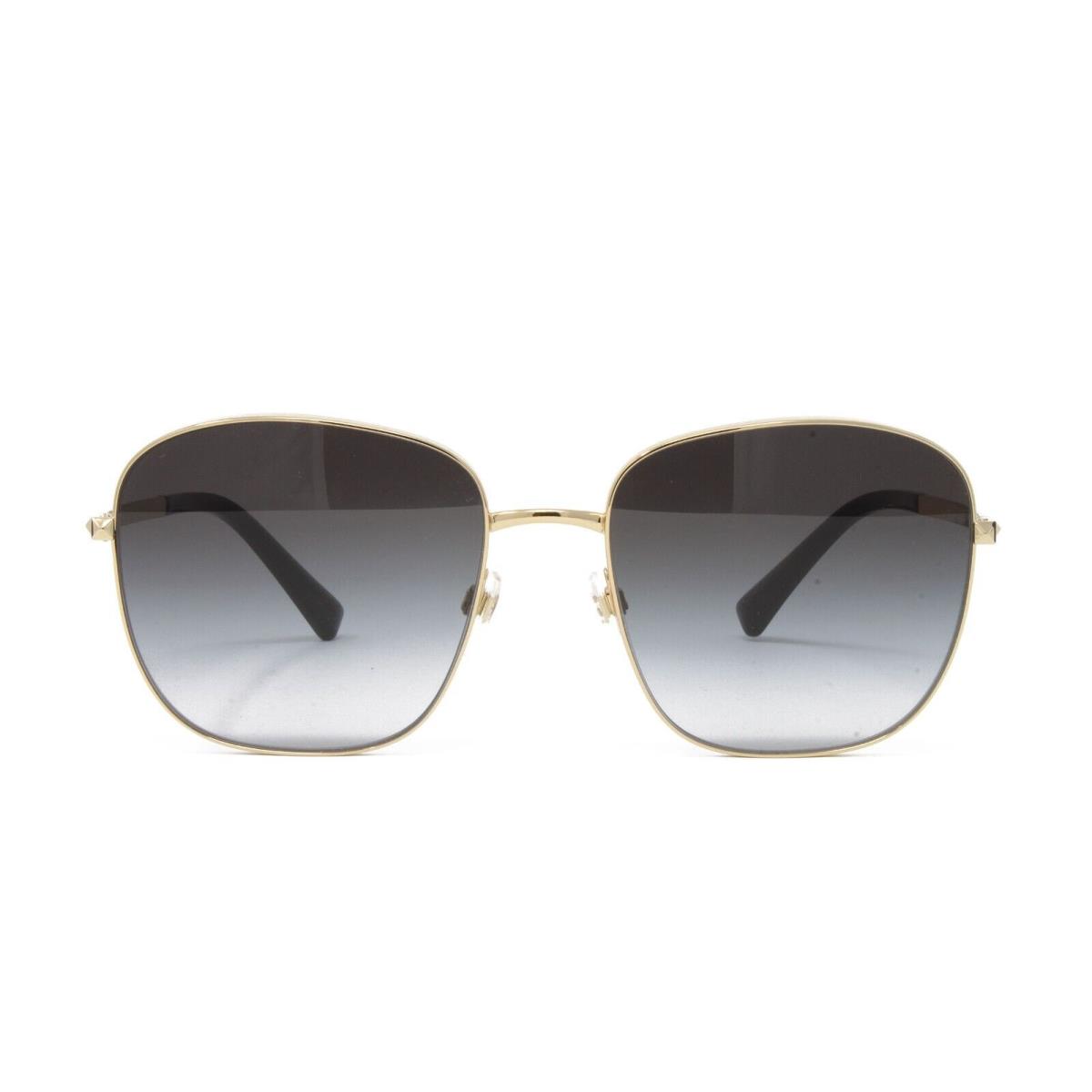 Valentino Women`s Sunglasses VA2046 30028G Gold 57mm Grey Gradient Lens