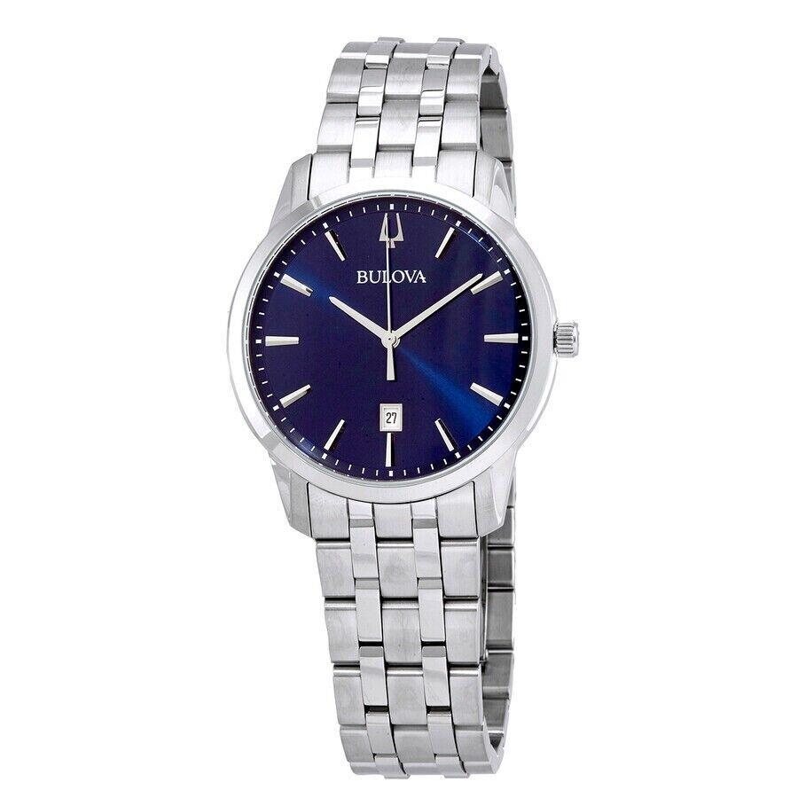 Bulova Men`s Sutton Quartz Blue Dial Watch - 96B338