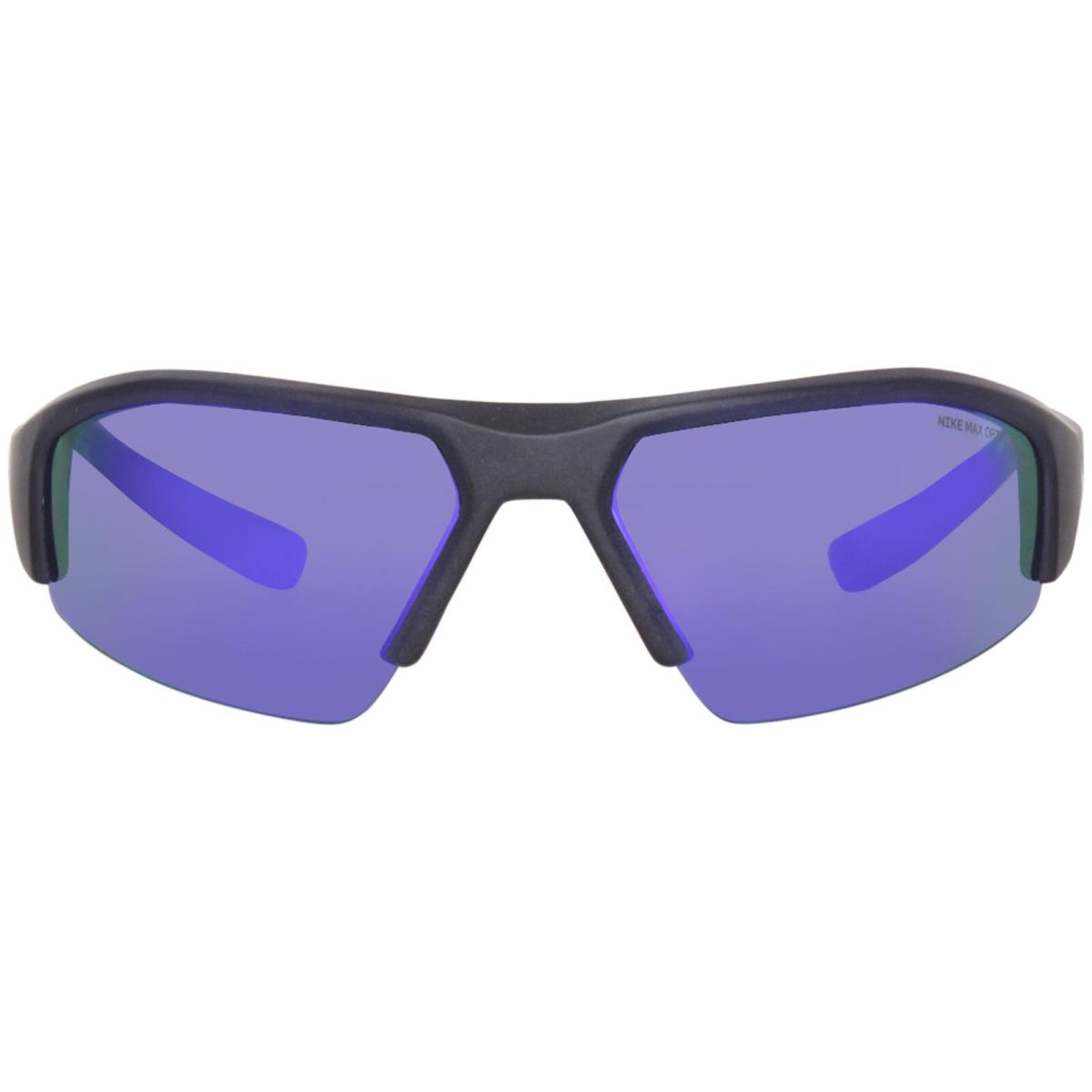 Nike Skylon Ace 22-M DV2151 451 Sunglasses Matte Obsidian/violet Mirror 70mm - Frame: Gray, Lens: Purple