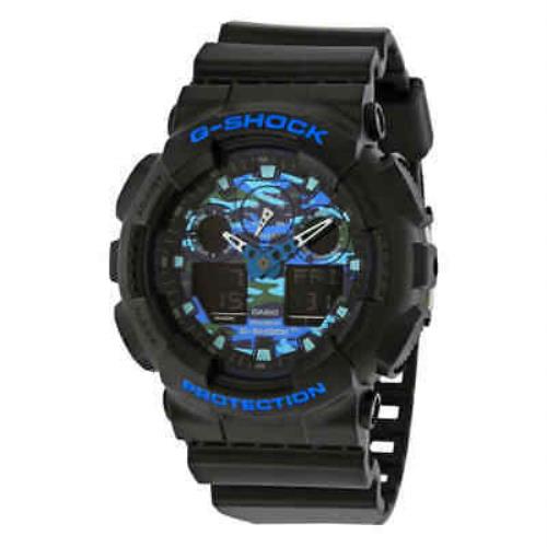 Casio G-shock Men`s Analog-digital Watch GA100CB-1A - Black Analog-Digital Dial, Black Band