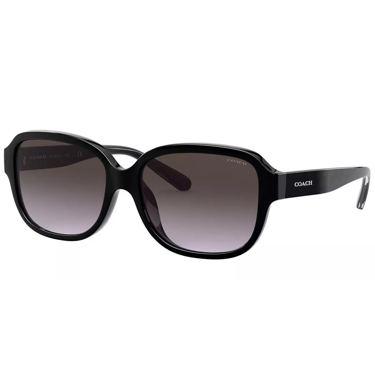 Coach Women`s Black Square Sunglasses w/ Gradient Lens - HC8298U-50028G-57