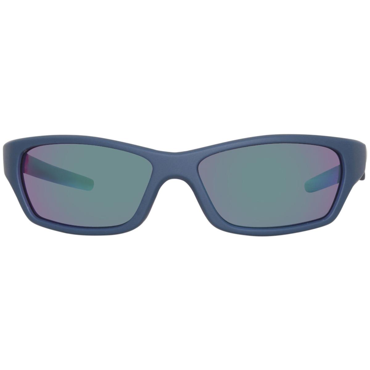 Nike Jolt-m DZ7379 402 Sunglasses Space Blue/grey/green Mirror Lenses 57mm - Frame: Blue, Lens: Gray