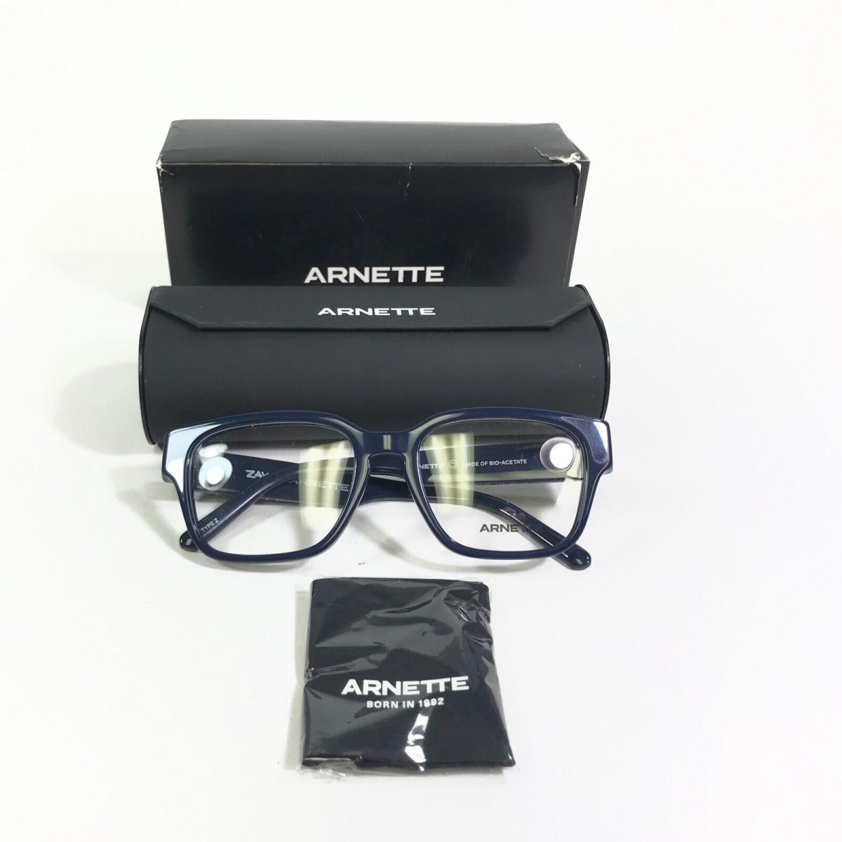 Arnette Eyeglasses Frames Zayn Type Z Blue Square Full Rim 53-20-135