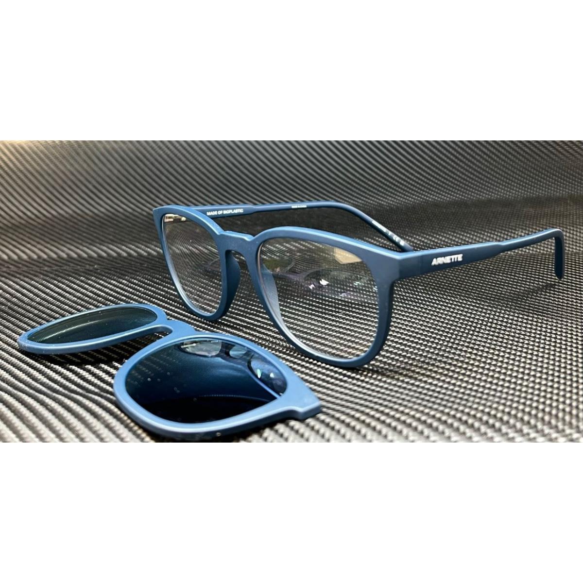 Arnette AN4289 27821W Matte Blue Polarized Clip On Men`s 53 mm Sunglasses