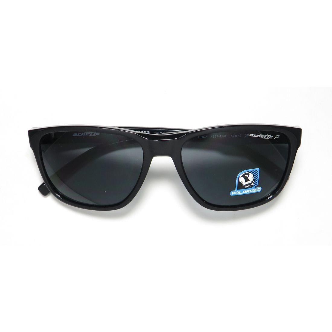 Arnette Urca 4257 Sunglasses Black Full-rim Designer 57-17-140 Unisex 41/81