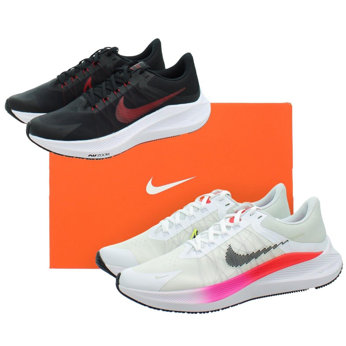 Nike Mens Zoom Winflo 8 Sneakers CW3419 Air Zoom Low Top Mesh Road Running Shoes
