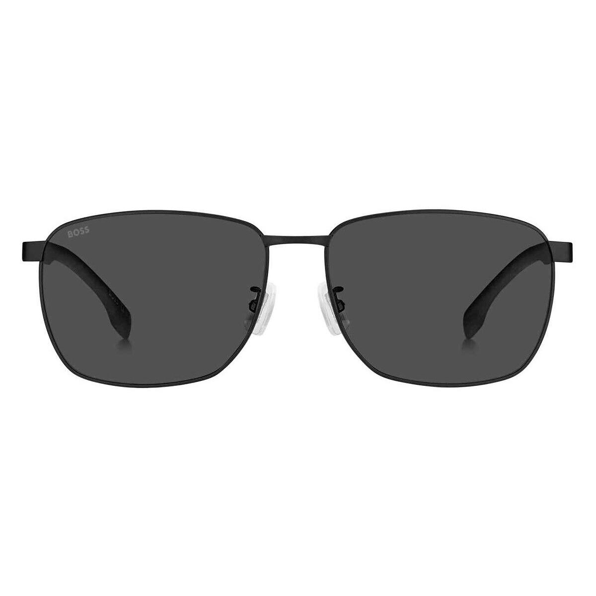 Boss 1469/F/SK Sunglasses Men Matte Black / Gray Rectangle 62mm