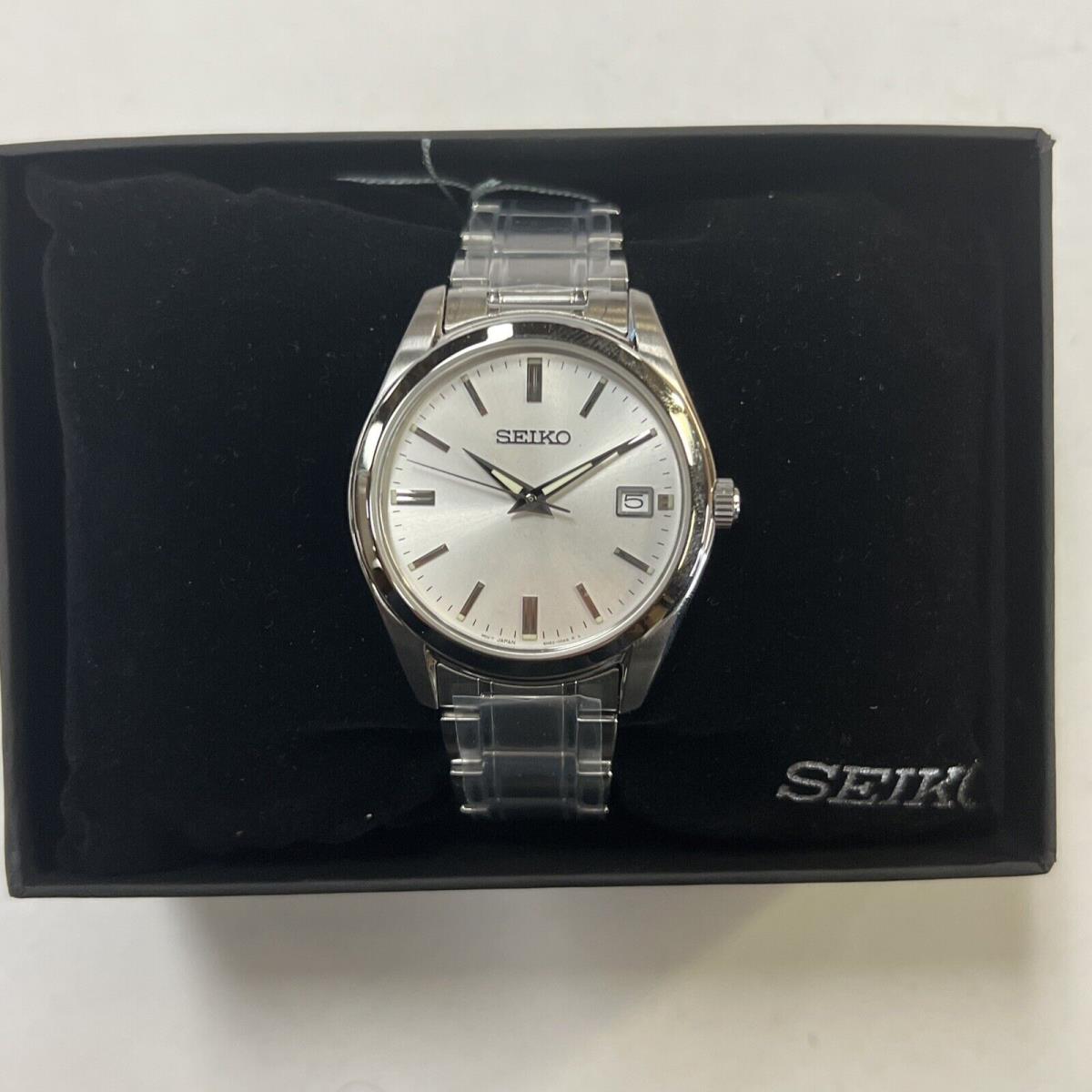 Seiko SUR307 Stainless Steel White Dial Box Manufacturer Warranty