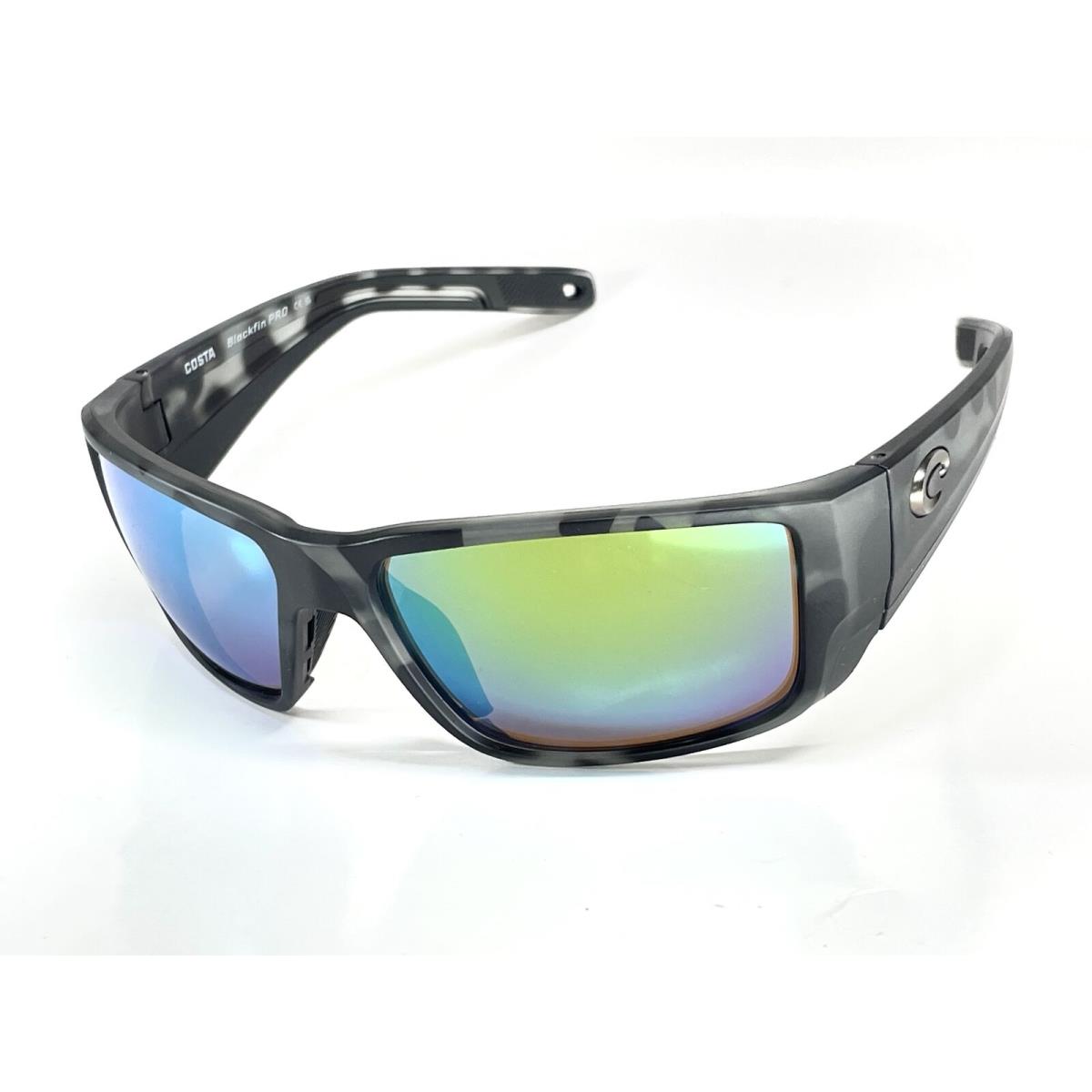 Costa Del Mar Blackfin Pro Tiger Shark Green Mirror 580 Glass Lens Sunglasses