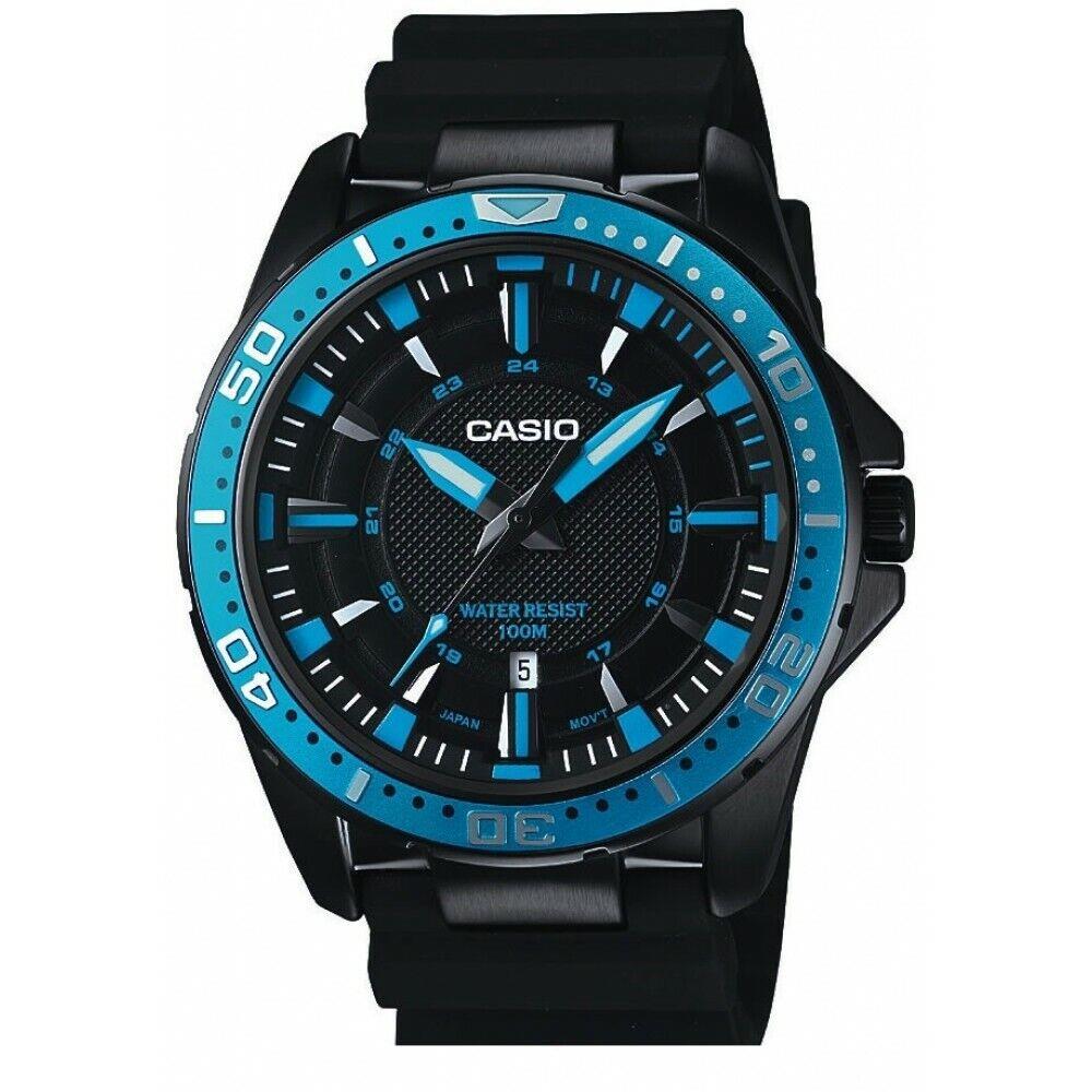 Casio Men`s Mtd 1072-2AVD Black Quartz Sport Watch with Black Dial