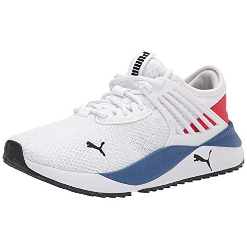 Puma Men`s Pacer Future Sneaker Option 4 White-high Risk Red