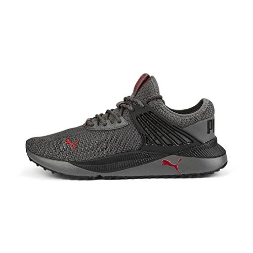Puma Men`s Pacer Future Sneaker Option 2 Castlerock-black-high Risk Red