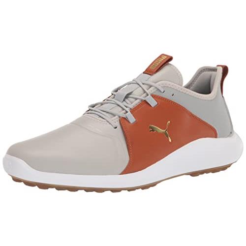 Puma Men`s Ignite Fasten8 Crafted Golf Shoe - Choose Sz/col High-rise/Gold/Leather Brown