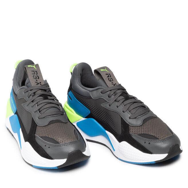 Puma shoes Reinvention - Dark Shadow-Future Blue-Green 1
