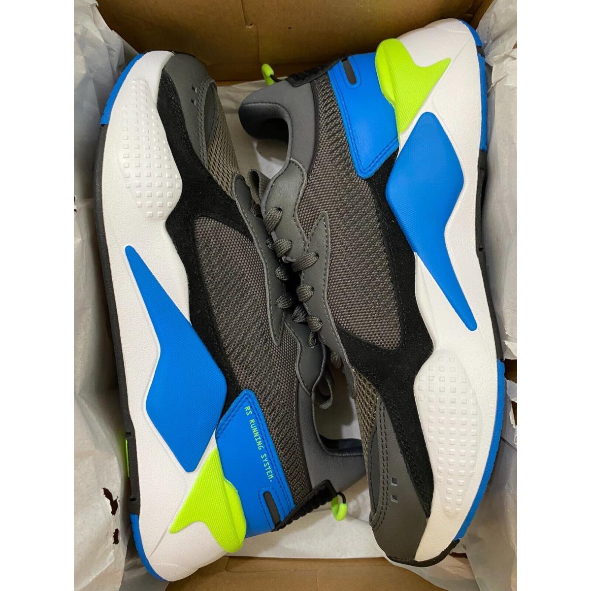 Puma shoes Reinvention - Dark Shadow-Future Blue-Green 9