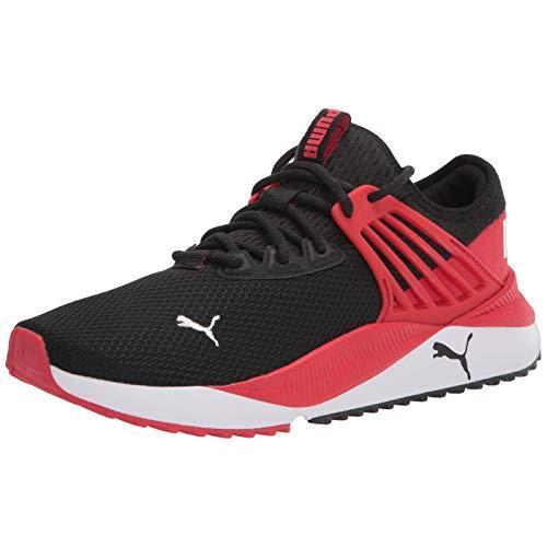 Puma Men`s Pacer Future Sneaker Option 1 Black-high Risk Red-white