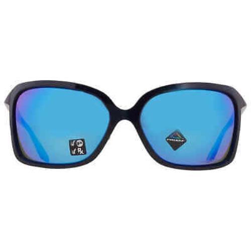 Oakley Wildrye Prizm Sapphire Polarized Butterfly Ladies Sunglasses OO9230 - Frame: Clear, Lens: Blue