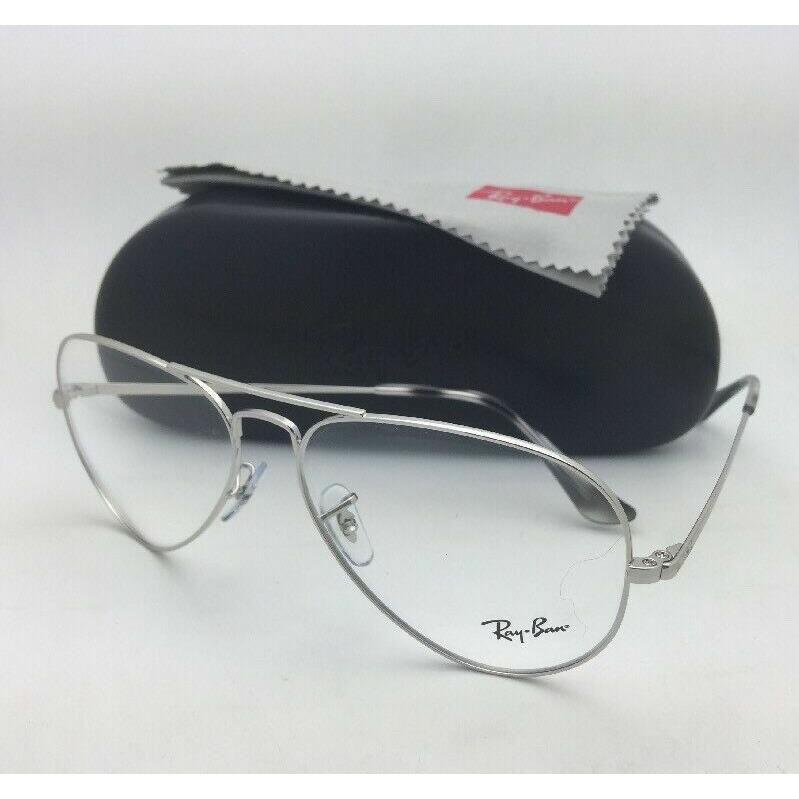 Ray-ban Aviator Classic Rx-able Eyeglasses RB 6489 2501 55-14 Silver Frames