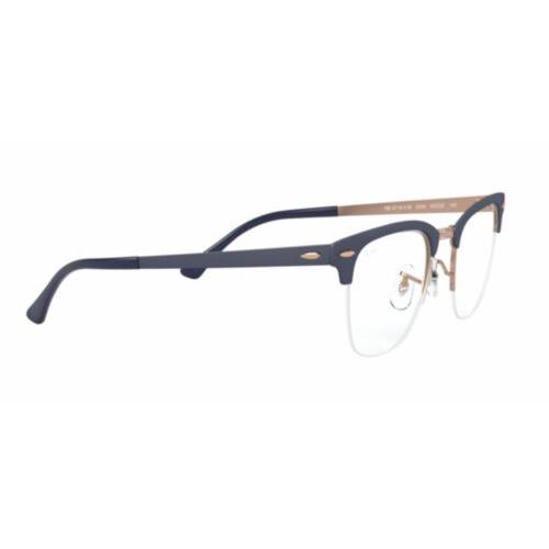 Ray-ban Clubmaster Rx-able Eyeglasses RB 3716-V-M 3065 50-22 Blue Gold Frames