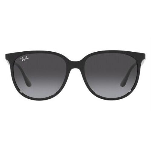 Ray-ban RB4378F Sunglasses Women Square Black Gray Gradient 54mm